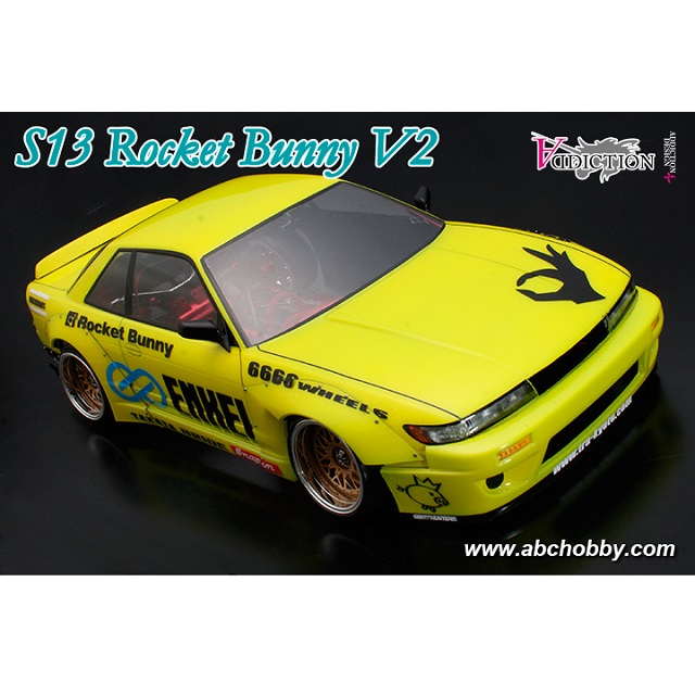 1/10電動TC/ドリフト用S13 Rocket Bunny V2 [ABC-67174] - スーパー