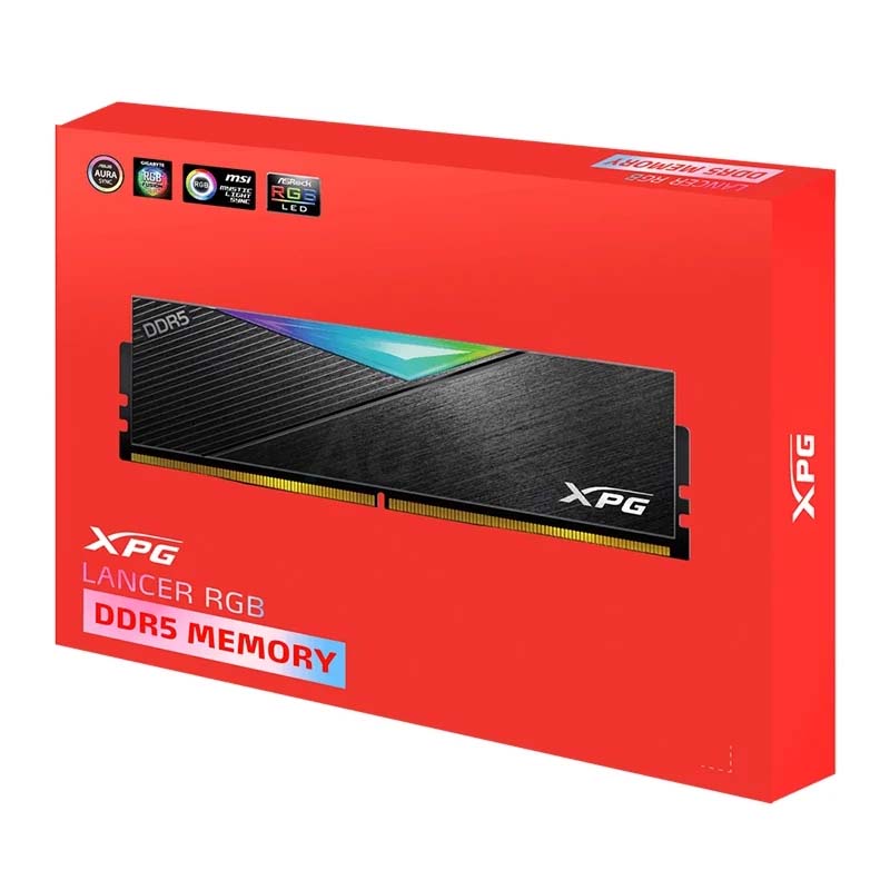 RAM DDR5(5200) 32GB (16GBX2) ADATA XPG LANCER RGB BLACK