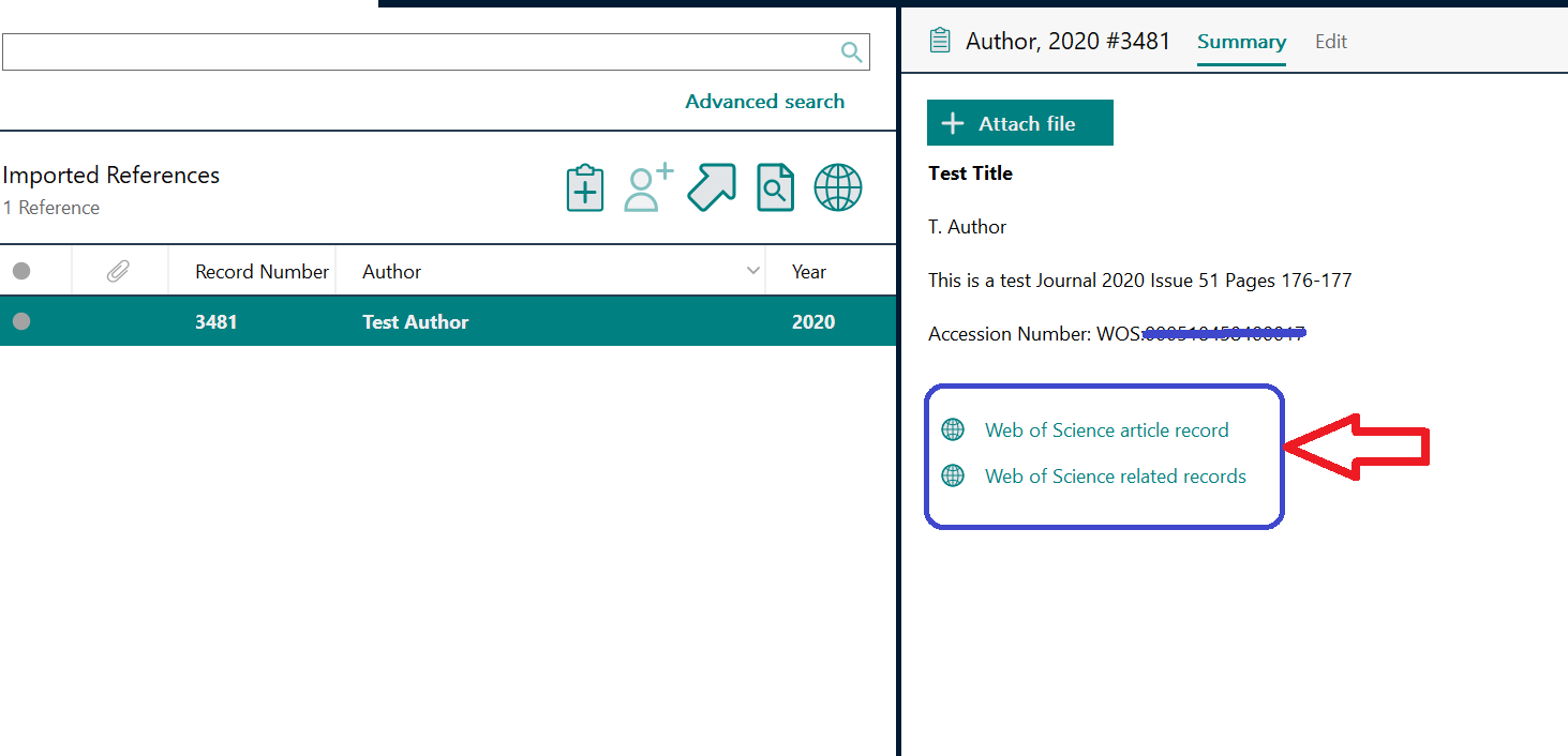 EndNote 21/20: View Source Record and Related Records