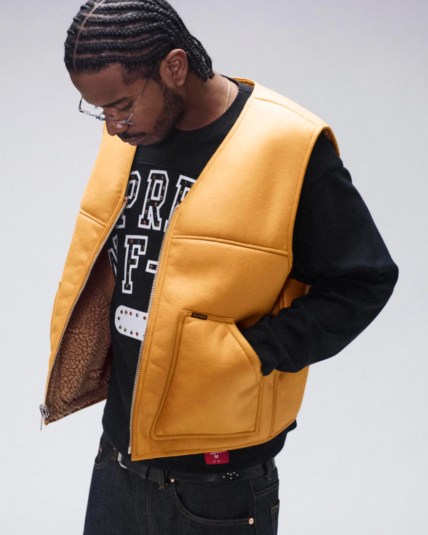 Reversible Faux Shearling Vest | Supreme 24fw