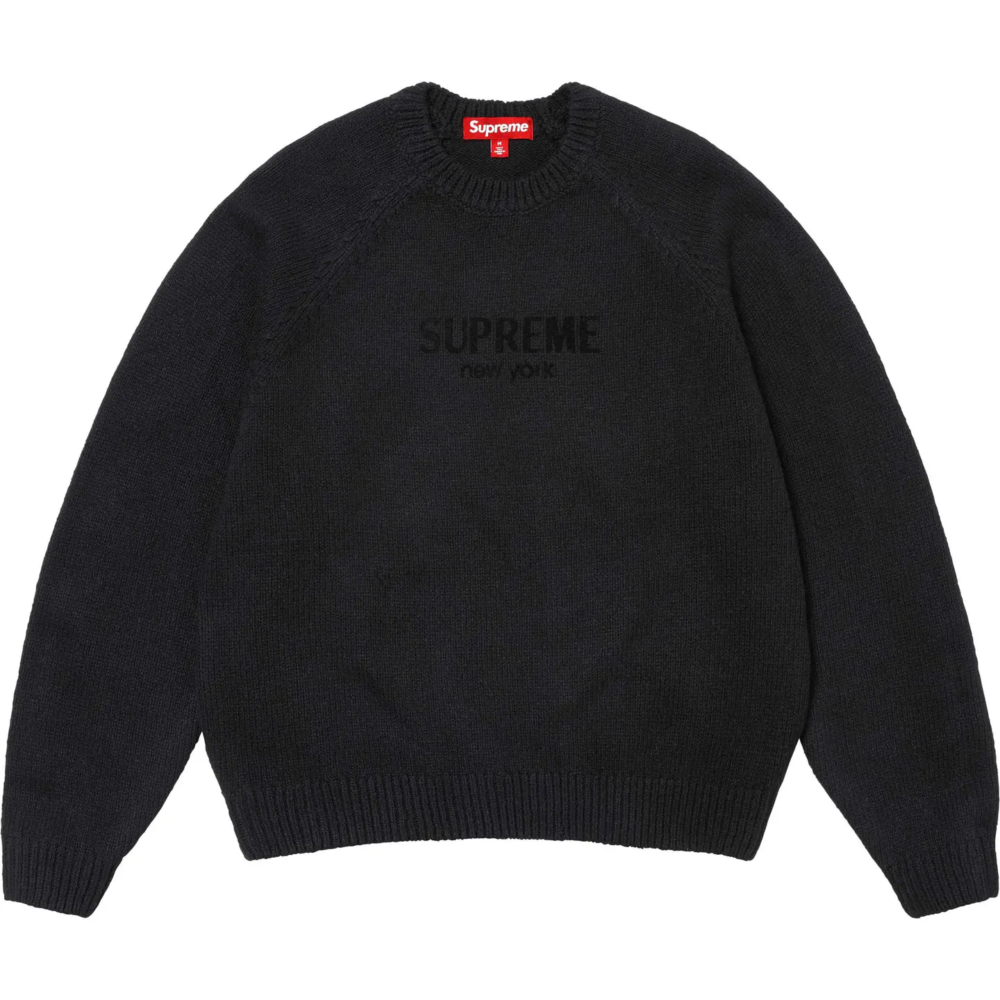 Flocked Logo Sweater | Supreme 24fw