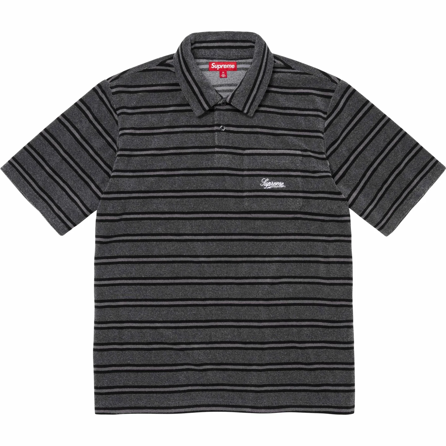 Stripe Terry S/S Polo | Supreme 24ss