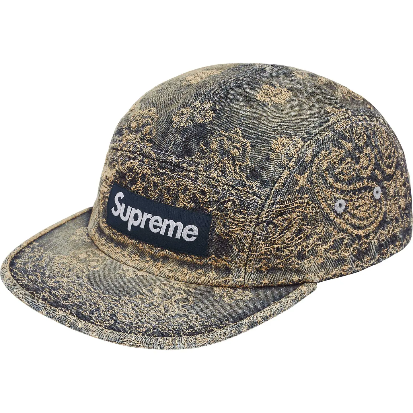 Bandana Jacquard Denim Camp Cap | Supreme 25ss