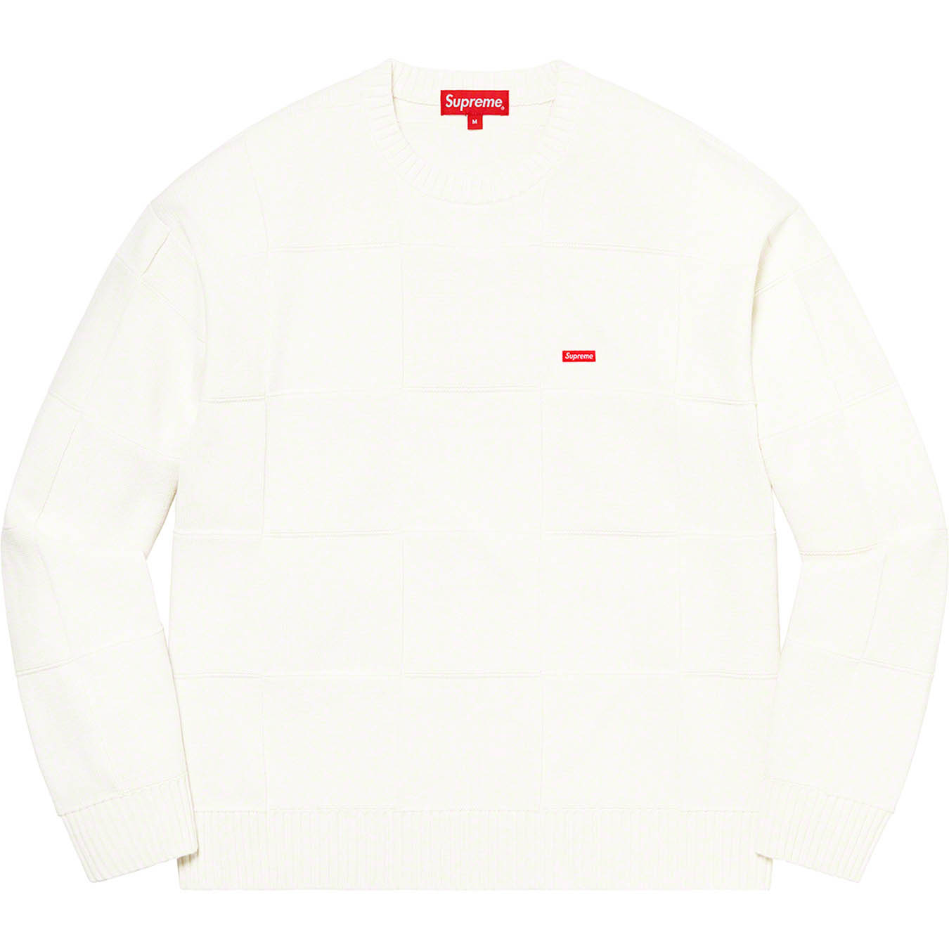 Tonal Checkerboard Small Box Sweater | Supreme 21ss