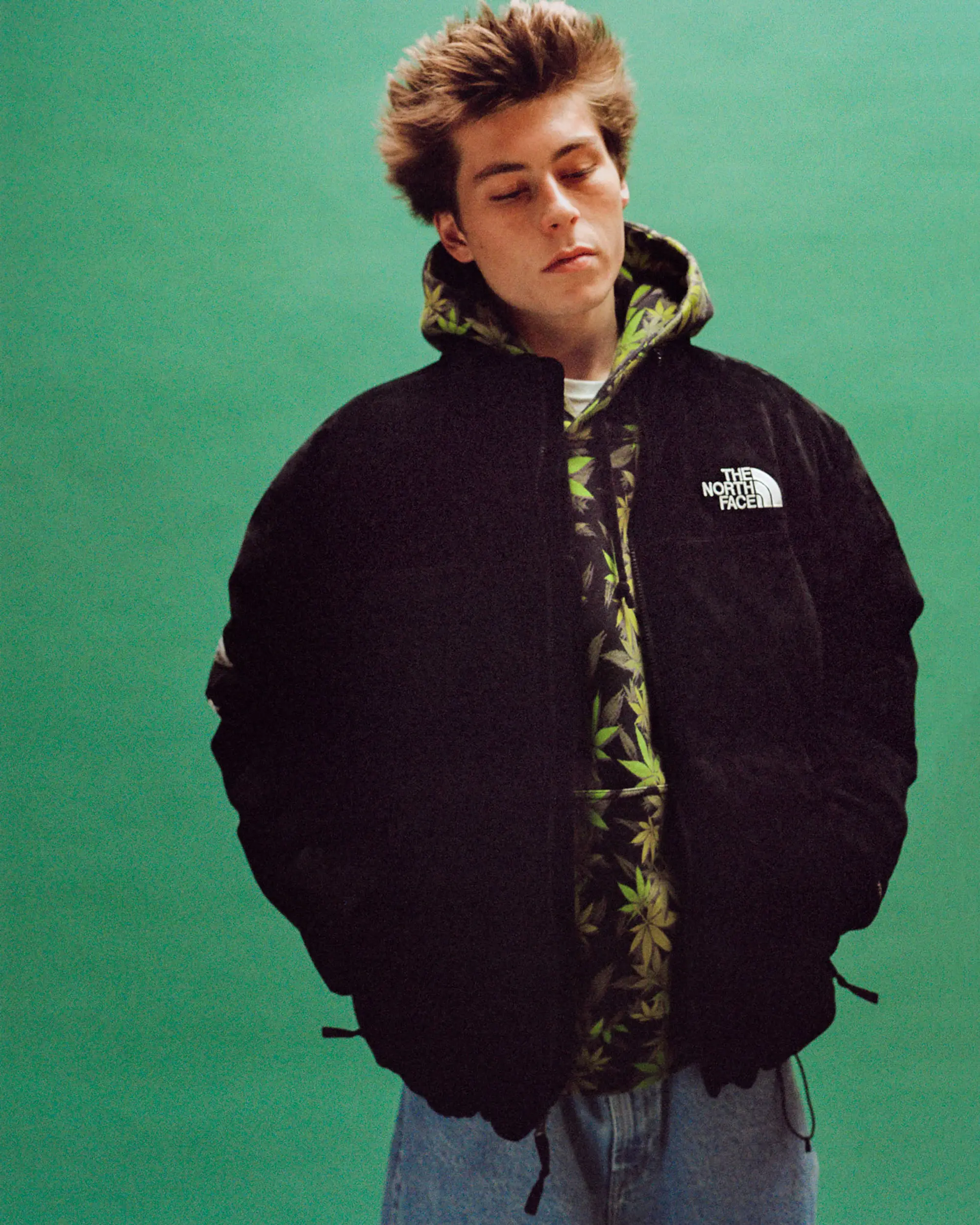 Supreme®/The North Face® Suede Nuptse Jacket | Supreme 23fw