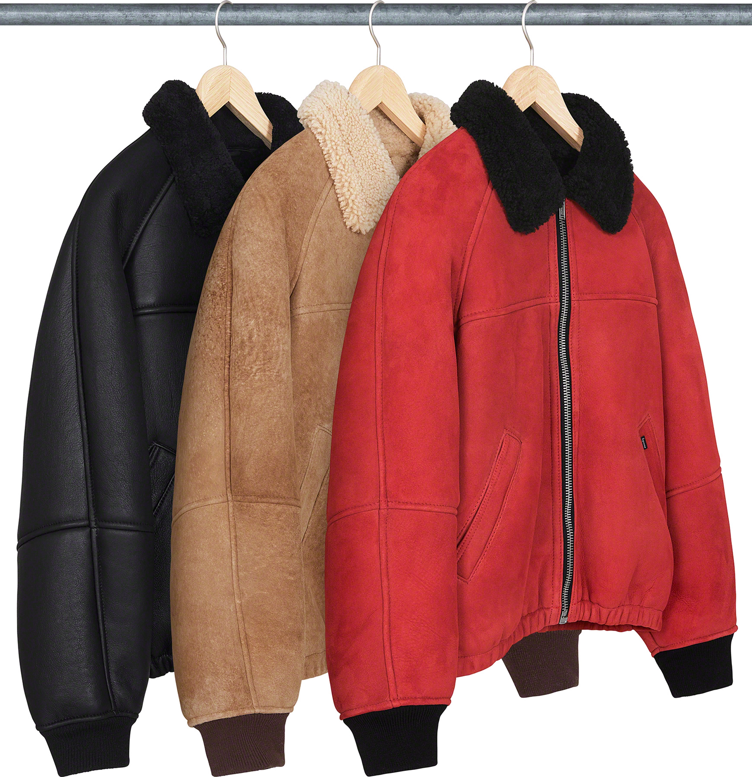 Supreme®/Schott® Shearling Bomber Jacket | Supreme 23fw