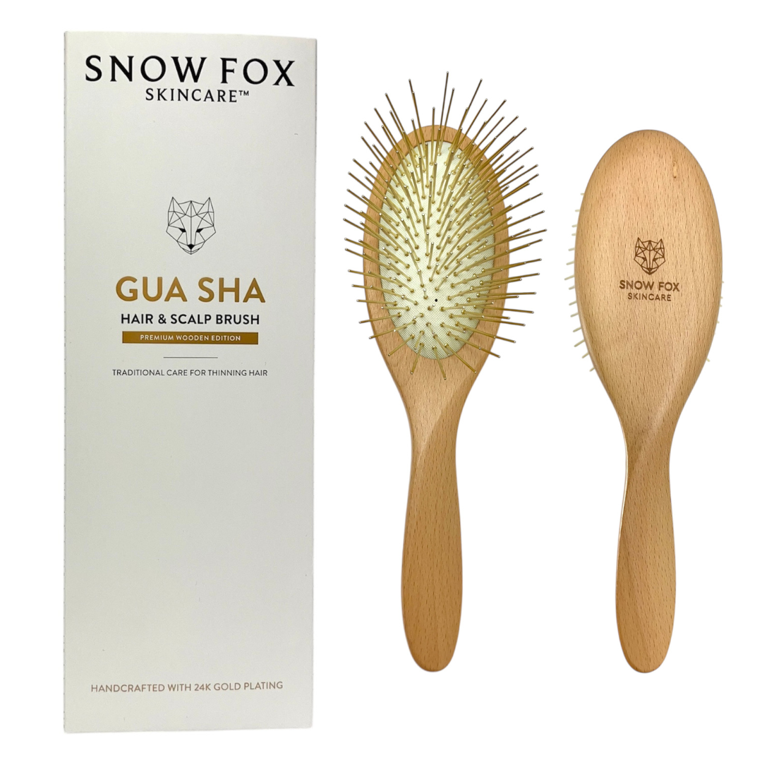 Snowfox プレミアム FOX カッサ ウッド ヘアブラシ - surf