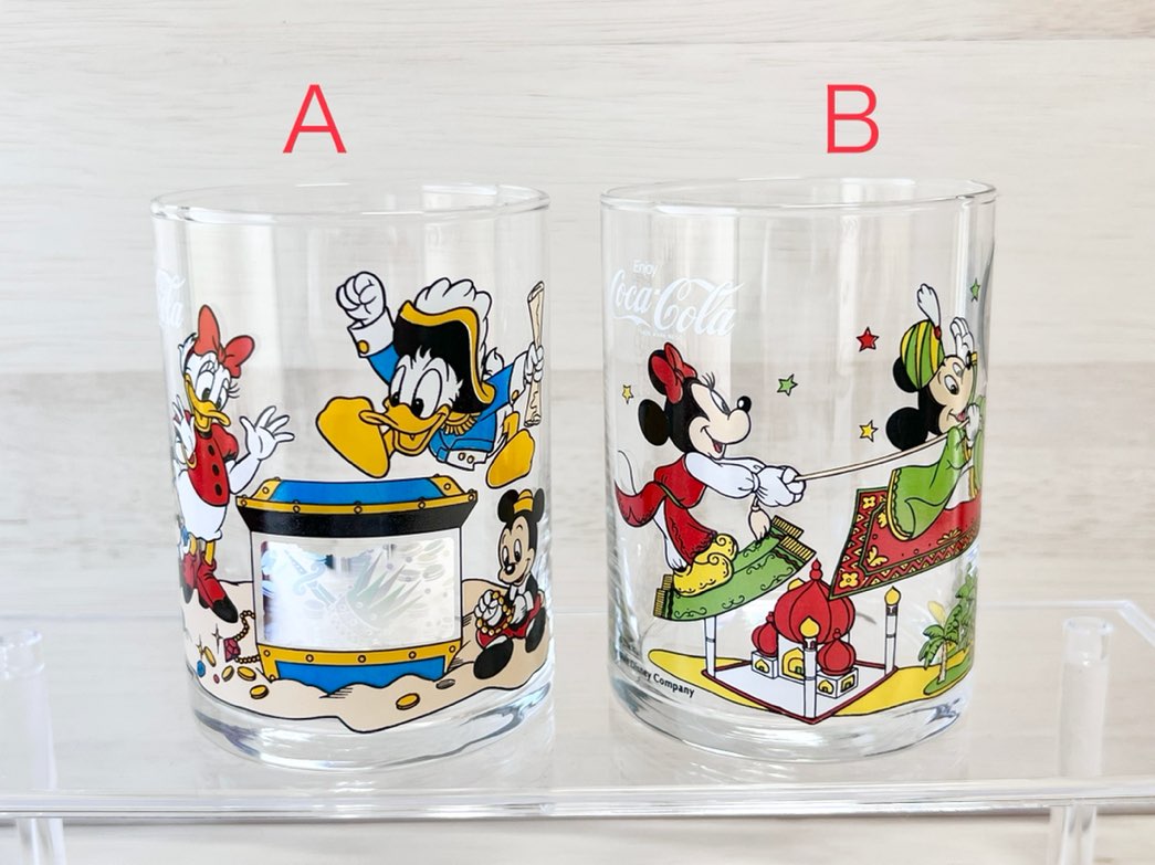 コカ・コーラノベルティグラス ディズニー ミッキーマウス ドナルド