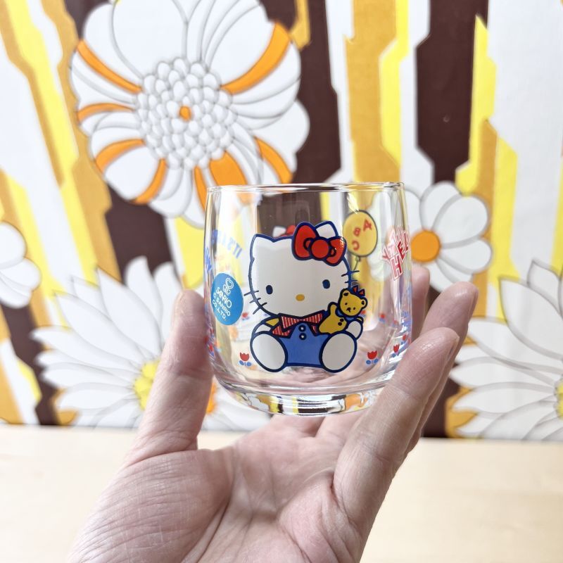 SANRIO サンリオ旧ロゴ ハローキティミニグラス 1個〜