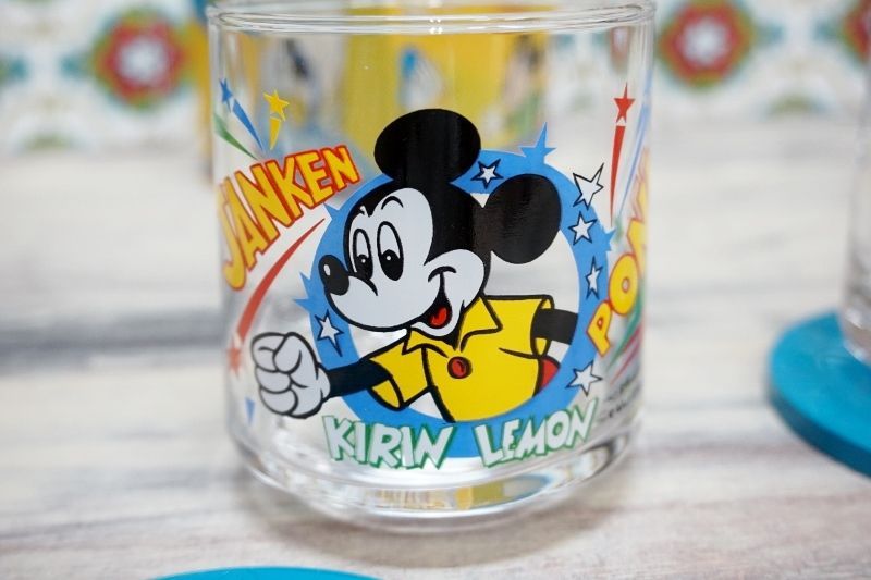 キリンレモンノベルティグラス ディズニーじゃんけんグラス ミッキー