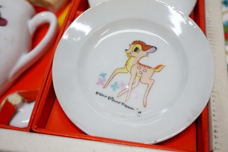 ニチガンのディズニーままごとあそび 食器セット レトロ玩具 わんわん