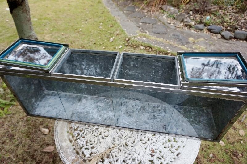 駄菓子屋 ブリキ ガラスケース ヴィンテージ KG635