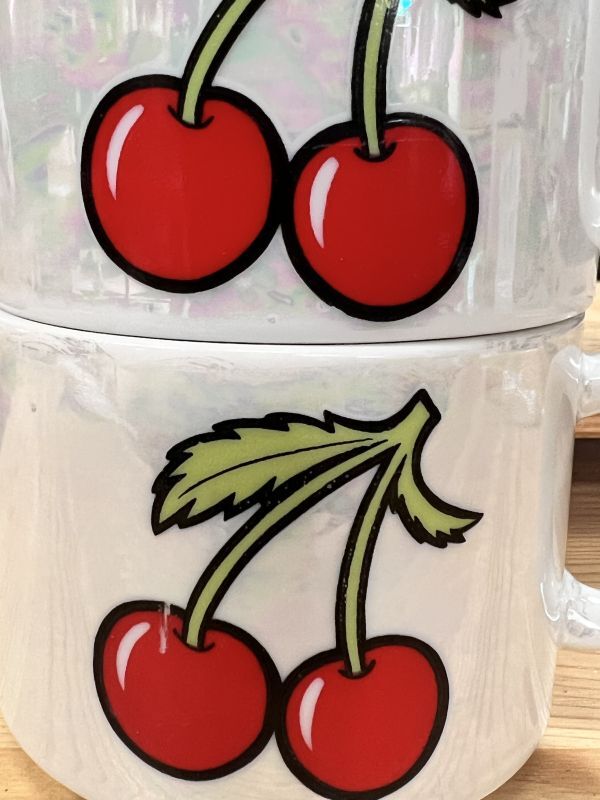 さくぱるさん専用チェリー柄ホーロー♪保存容器2個セット♪マニー風