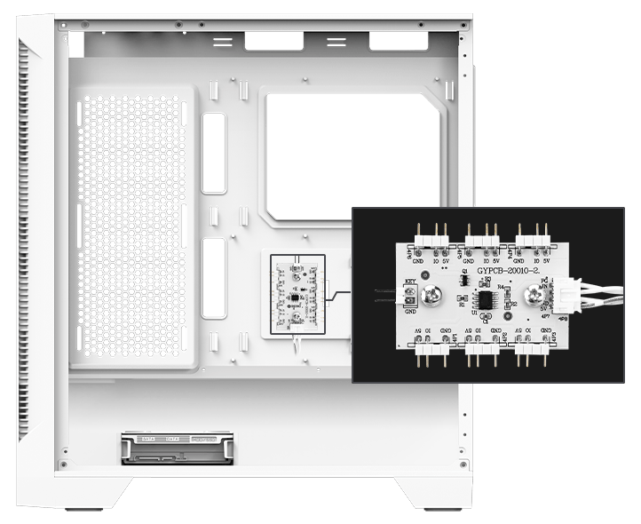 MAG FORGE 320R AIRFLOW / WHITE | Gaming Case | BEYOND THE POWER