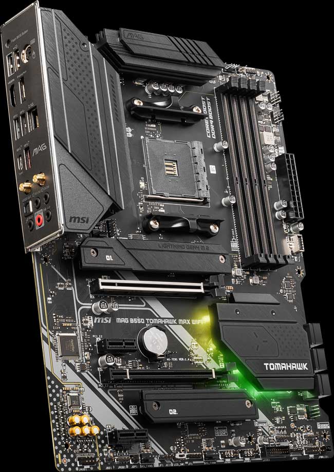 MSI MAG B550 TOMAHAWK MAX WIFI AMD AM4 DDR4 Lightning Gen 4 M.2