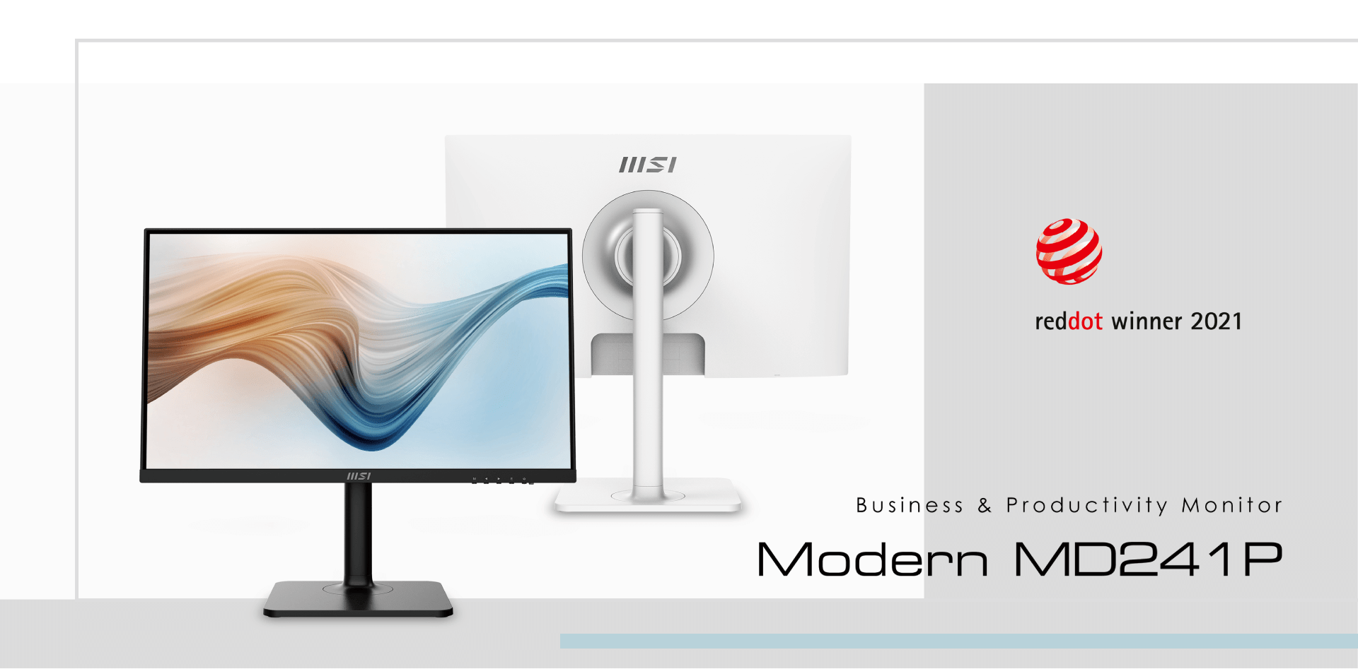 MSI ビジネスモニター Modern MD241P / PW