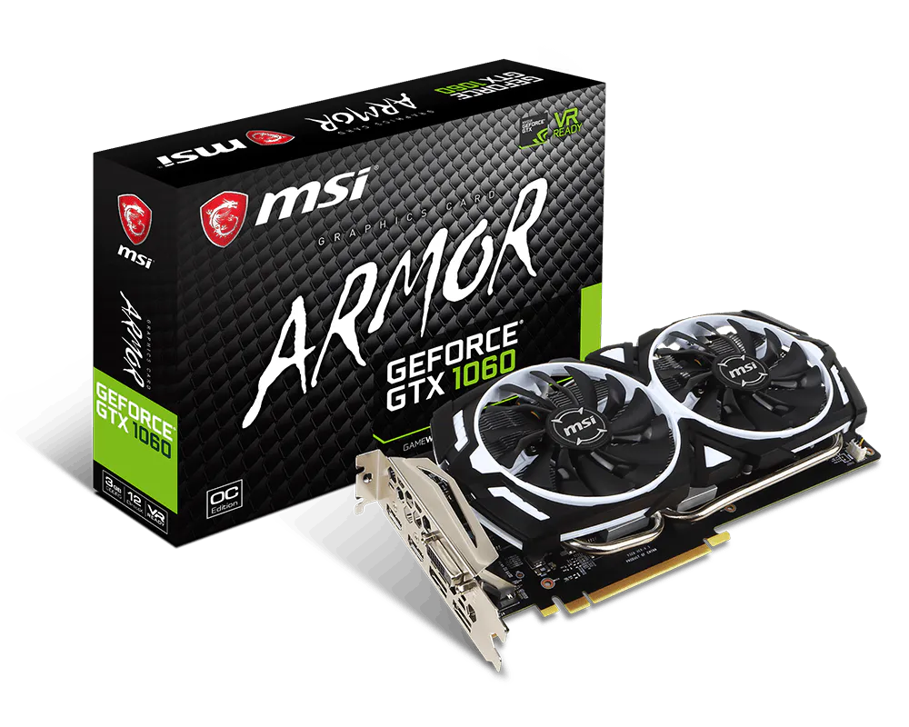 Specification GeForce GTX 1060 ARMOR 3G OCV1 | エムエスアイ