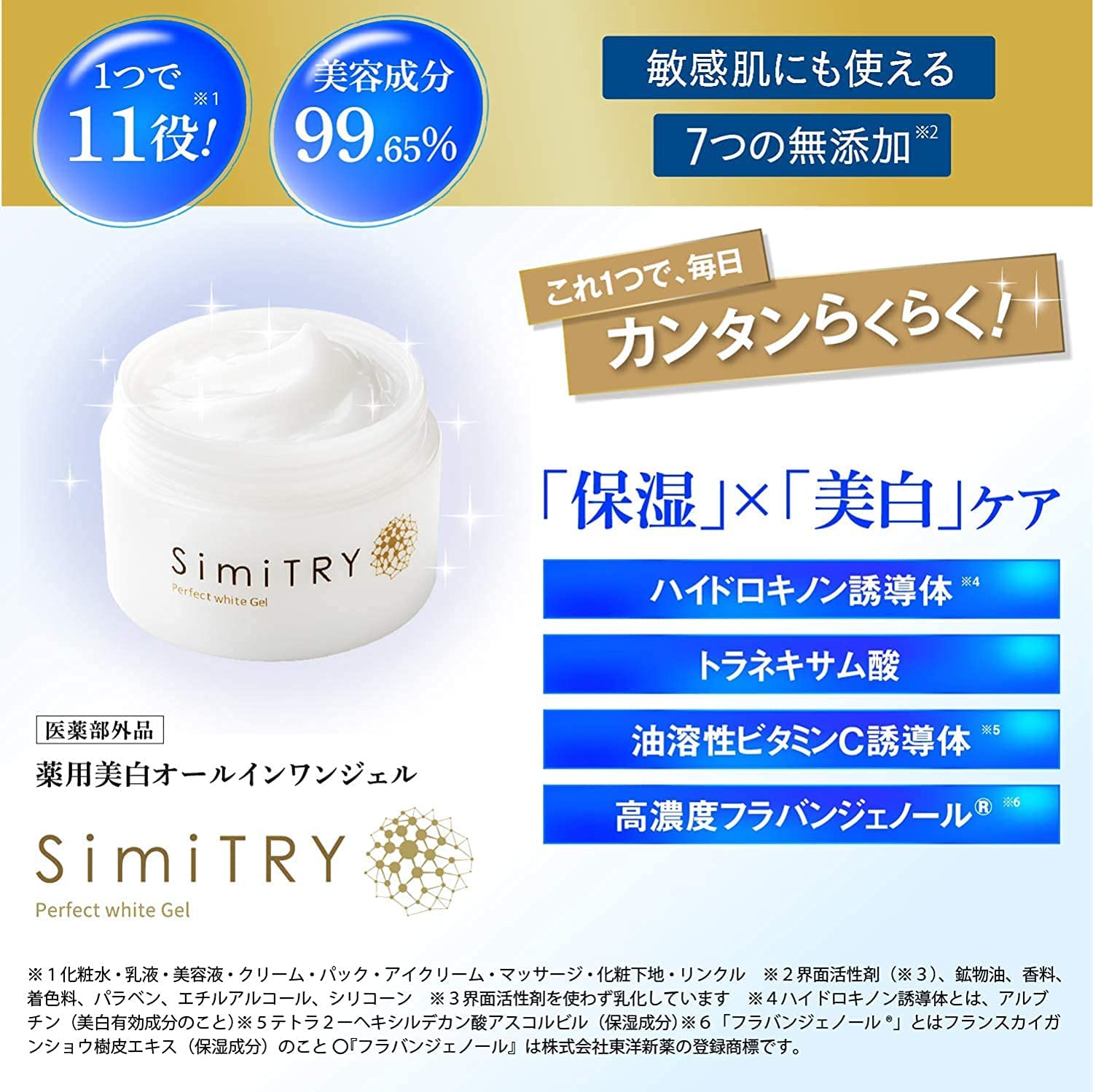 SimiTRY(シミトリー) パーフェクト ホワイト ジェルの悪い口コミ・評判