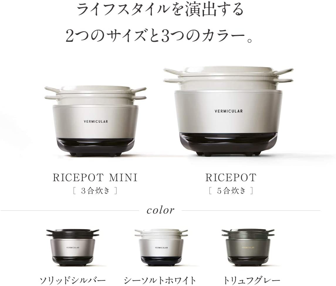 VERMICULAR(バーミキュラ) ライスポット【ソリッドシルバー】 RP23A-SV