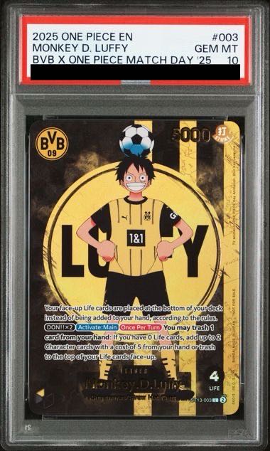 PSA10】 モンキー・D・ルフィ 《英語版》 (ドルトムント) [L] {ST13