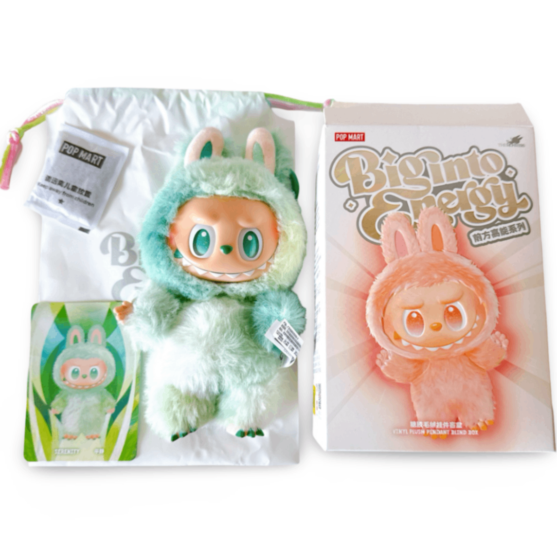 正規品】ラブブ エナジー ポップマート POPMART LABUBU SERENTY（平静