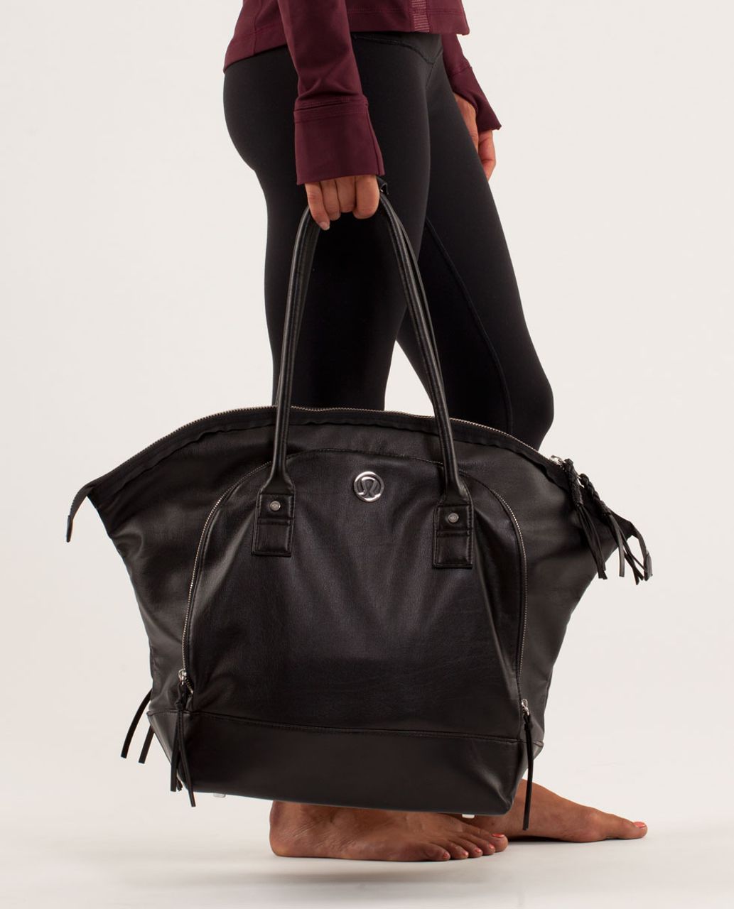 Lululemon Seven Days Of Asana Bag - Black - lulu fanatics