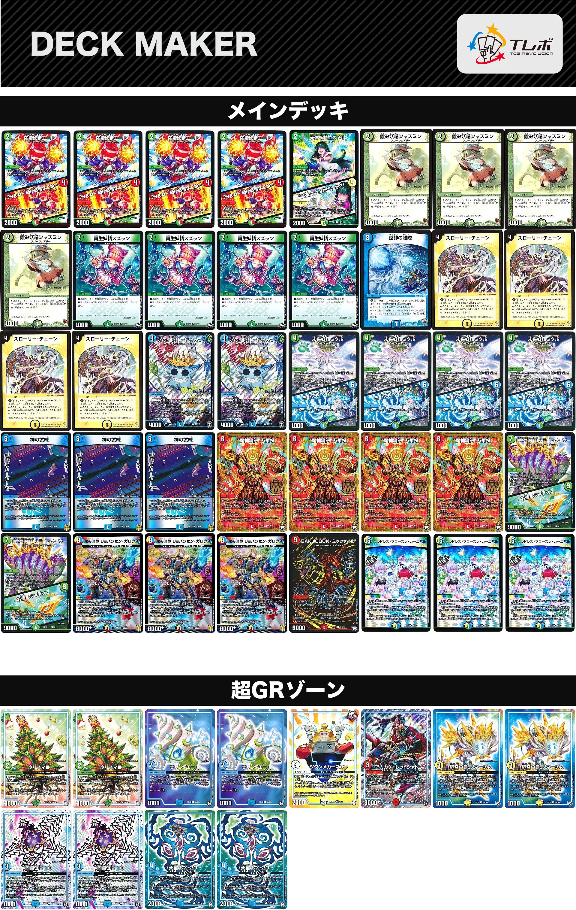 デュエルマスターズ ジョバンセンループ デッキレシピ詳細 | ガチまとめ