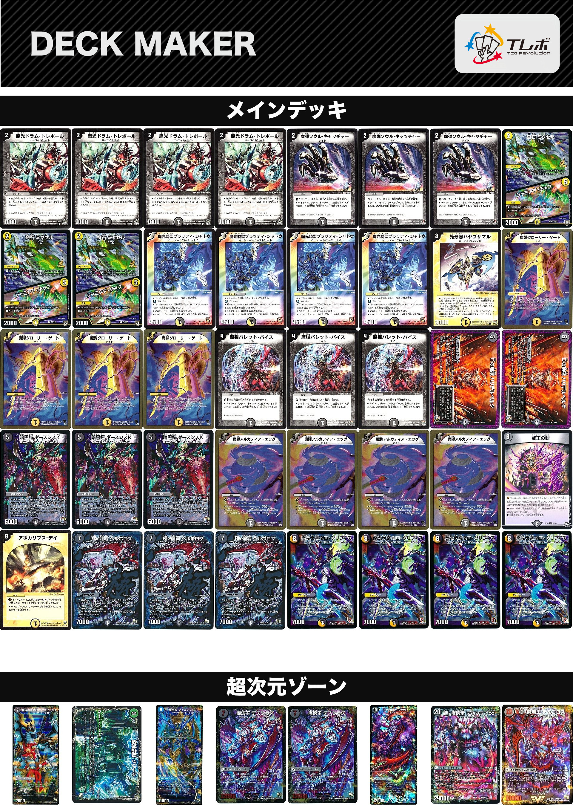 デュエルマスターズ ナイトマジック デッキレシピ詳細 | ガチまとめ