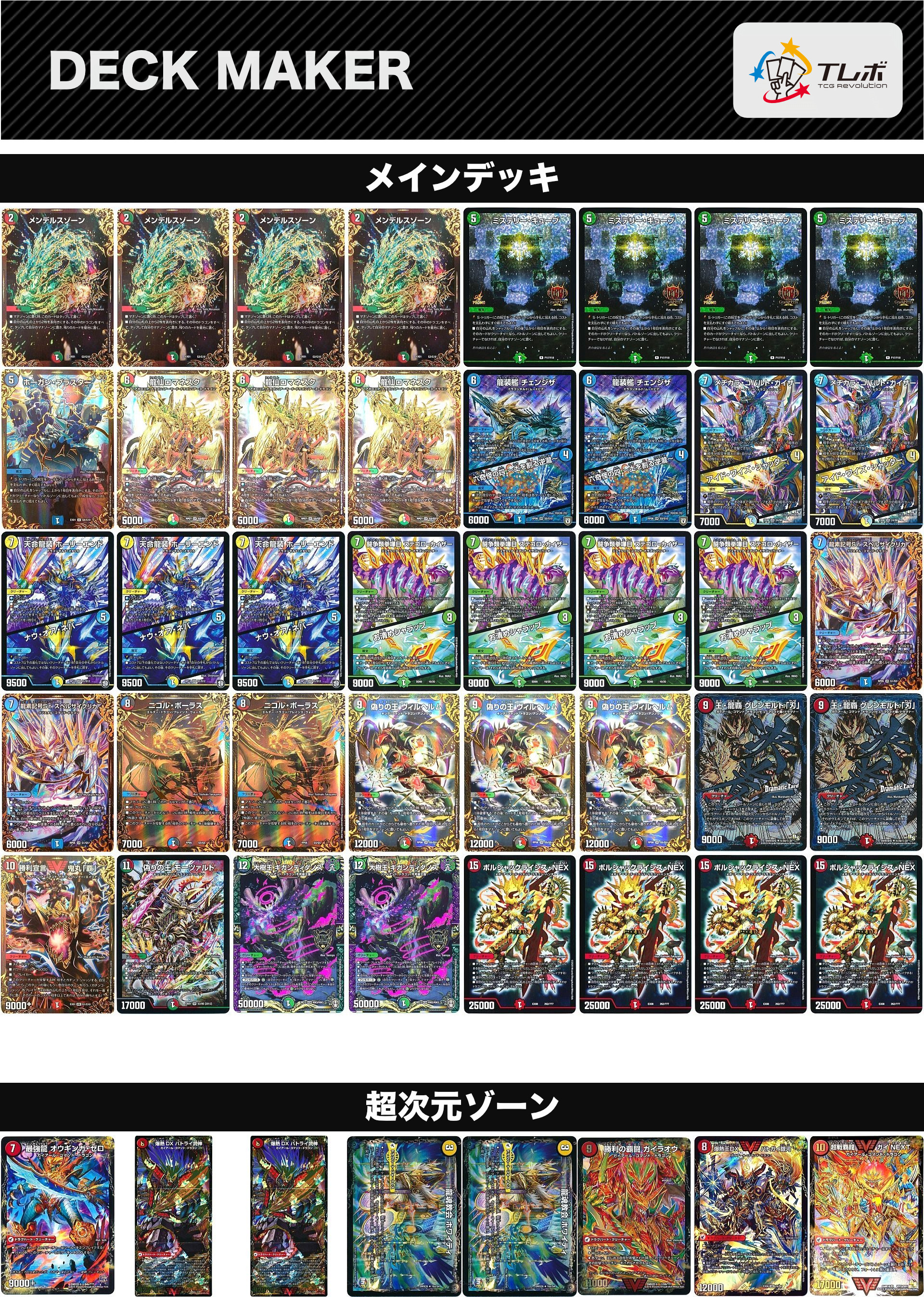 デュエルマスターズ 5Cキューブドラゴン デッキレシピ詳細 | ガチまとめ