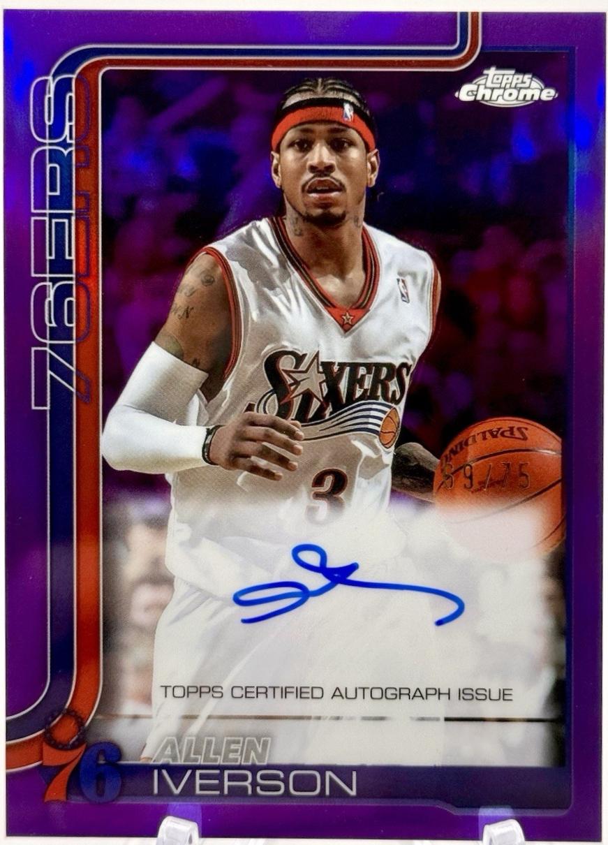 Allen Iverson [Refractor Purple] #TCA-AI Prices | 2025 Topps