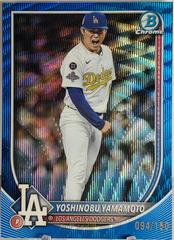 Yoshinobu Yamamoto [Blue Refractor] #76 Prices | 2025 Bowman