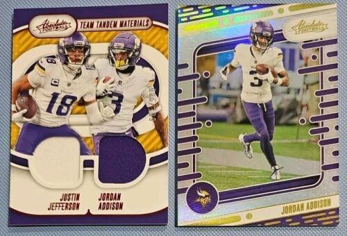 Justin Jefferson / Jordan Addison #TTM-MIN Prices | 2024 Panini