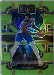 Joel Embiid [Neon Green Prizm] #4 Prices | 2023 Panini Select