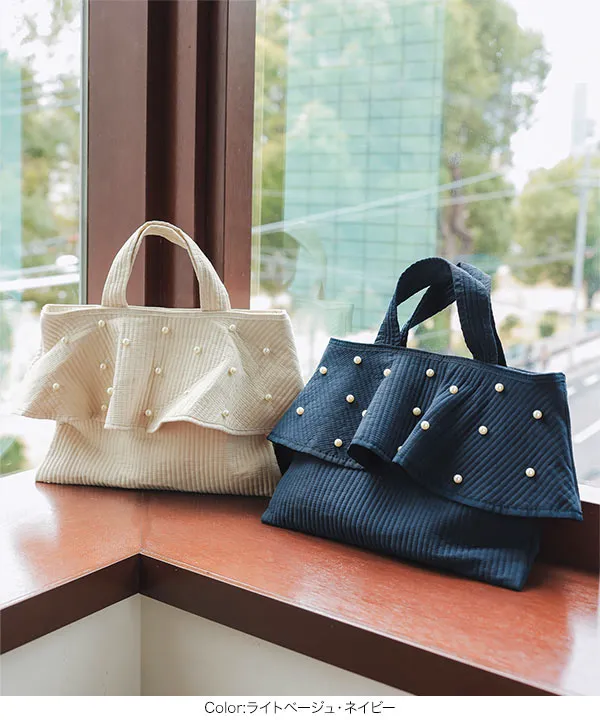 フリルデザインヌビバッグ [B1585] - レディースファッション通販 神戸