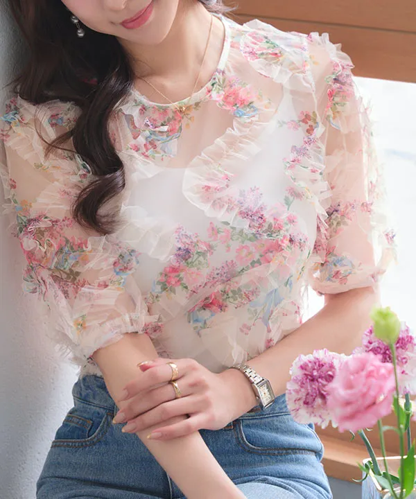 フラワーチュールプルオーバー [C7549] - レディースファッション通販