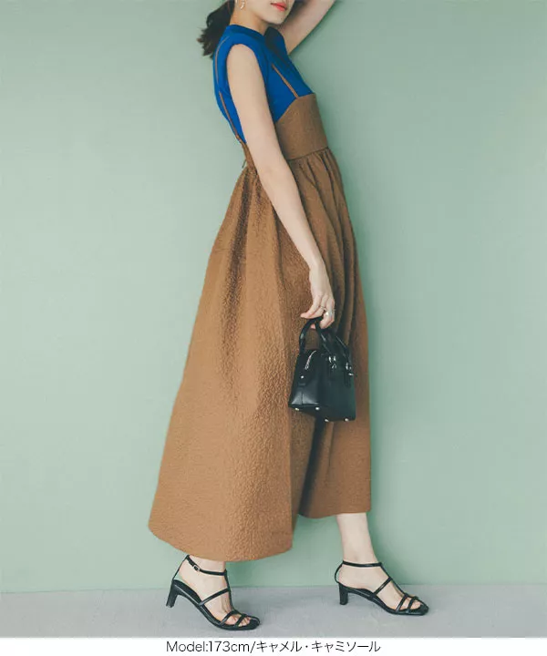 ぽこぽこキャミワンピース [E3177] - レディースファッション通販 神戸