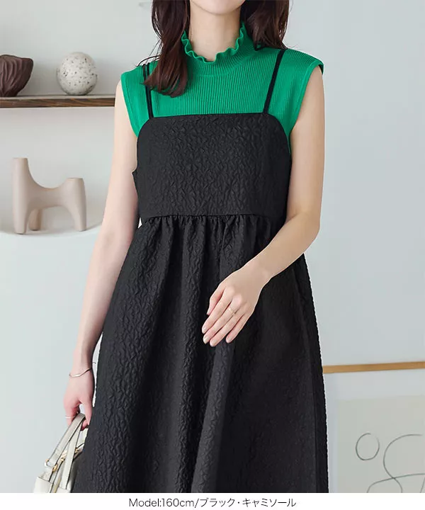 ぽこぽこキャミワンピース [E3177] - レディースファッション通販 神戸