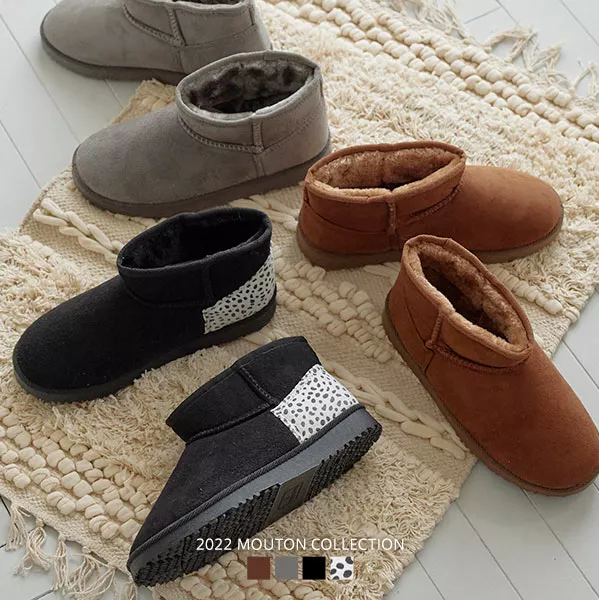 美脚Richミニ丈ムートンブーツ [H532] - レディースファッション通販