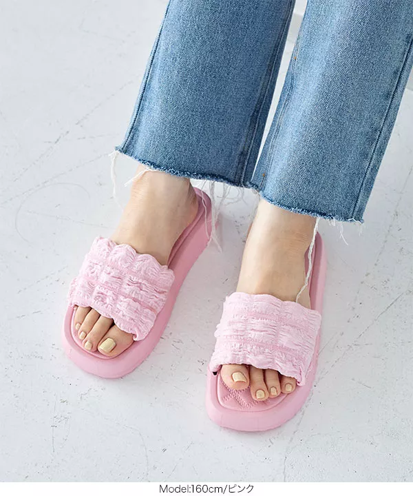 ぽこぽこサンダル [I2568] - レディースファッション通販 神戸レタス