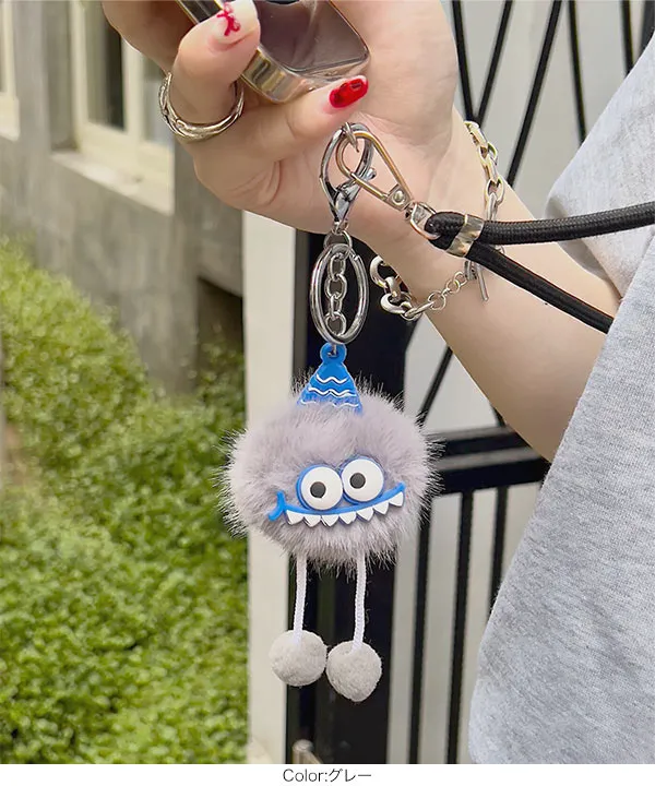 ぬいぐるみキーホルダーバッグチャーム [J1173] - レディース