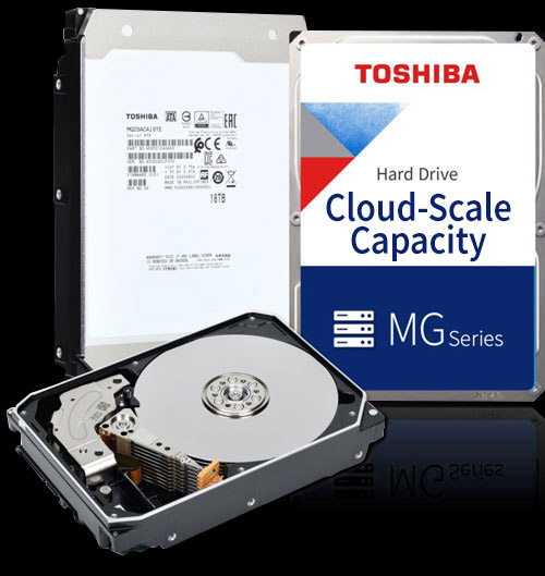 Enterprise Cloud-Scale HDDs 20TB, 18TB | Toshiba MG10 Series