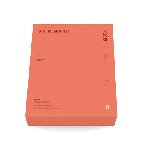 BTS MEMORIES OF 2019【Blu-ray】 | BTS | UNIVERSAL MUSIC STORE ANNEX