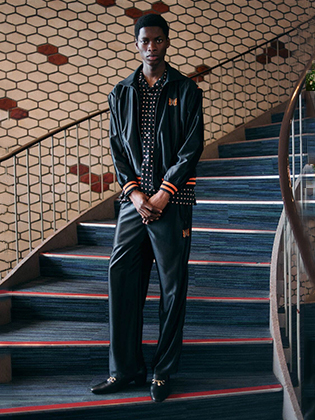 COMOLI / コモリ | コットンツイル ドローストリングパンツ - Navy