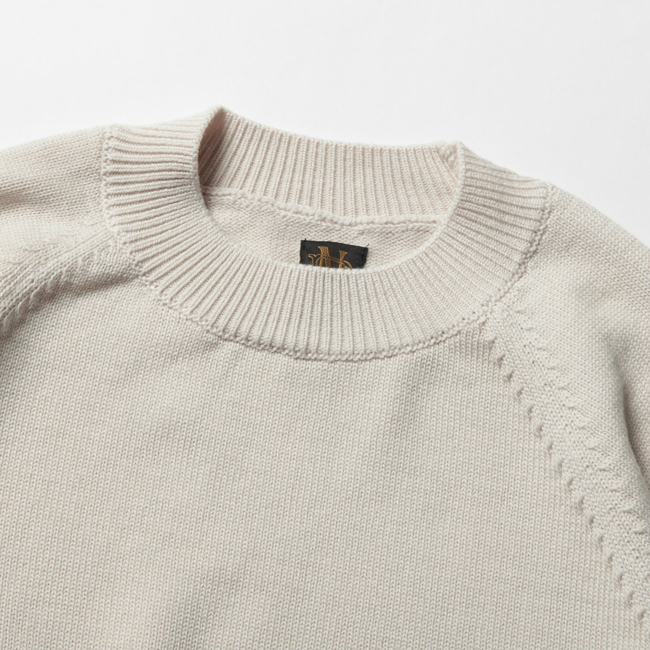 BATONER / バトナー | AGING WOOL RAGLAN SLEEVE CREW NECK (メンズ