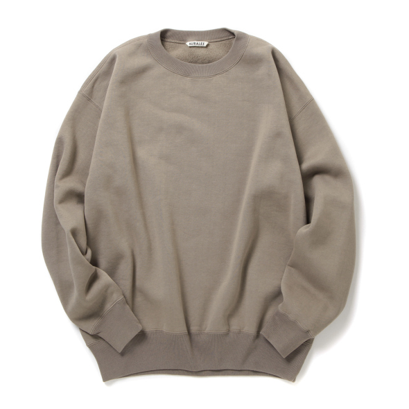 AURALEE / オーラリー | SMOOTH SOFT SWEAT P/O (メンズ) - Olive