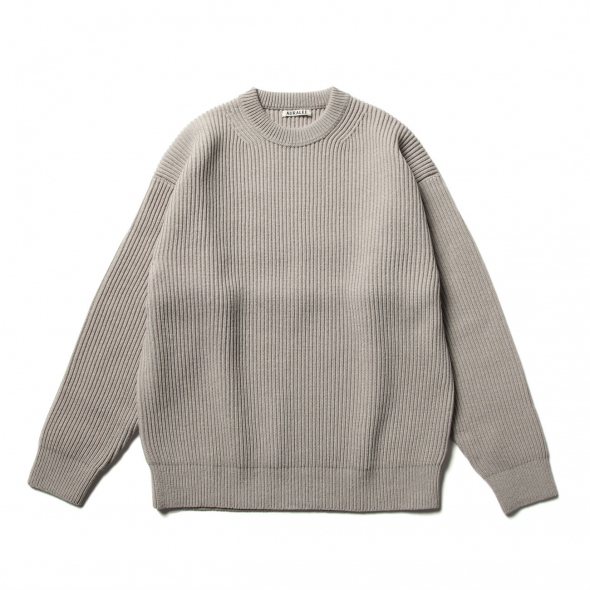 AURALEE / オーラリー | SUPER FINE WOOL RIB KNIT BIG P/O