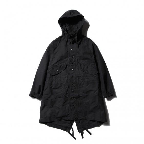 ENGINEERED GARMENTS | Highland Parka - Cotton Double Cloth - Black