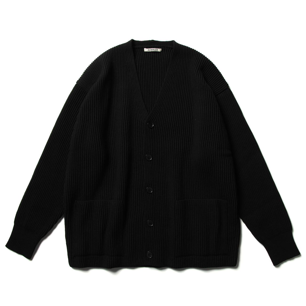 AURALEE / オーラリー | SUPER FINE WOOL RIB KNIT BIG CARDIGAN