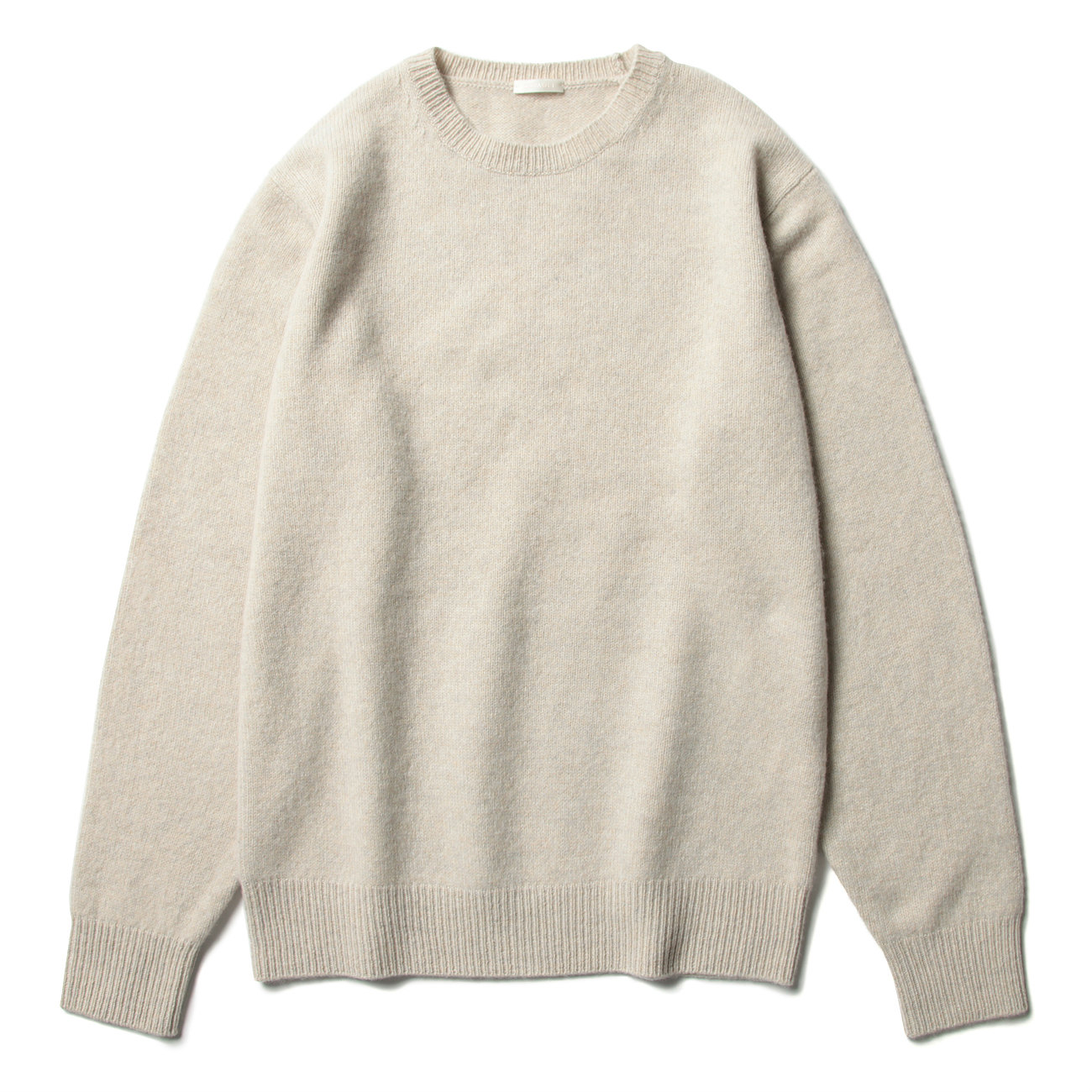 COMOLI / コモリ | ラムズウール クルーネックニット - Ecru | 通販