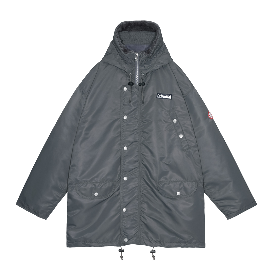 C.E / シーイー | SYNTH FUR HOOD ZIP COAT - Grey | 通販 - 正規取扱